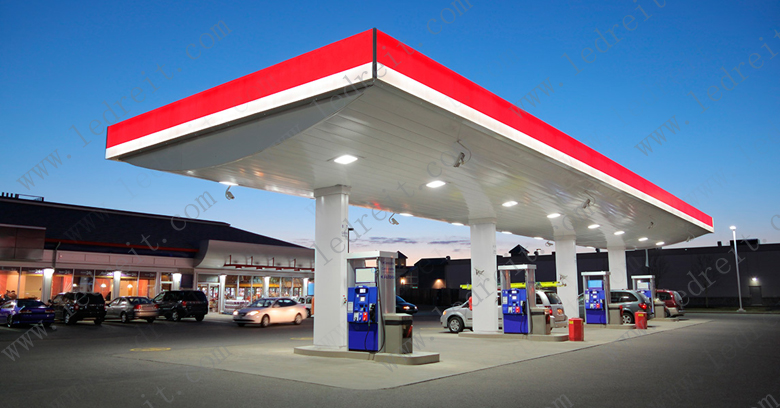 gas station canopy lights application